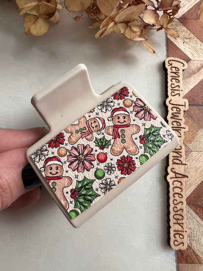 2" Claw Clips - Christmas