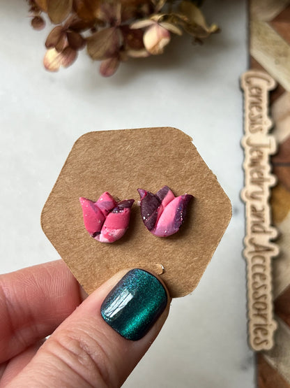 Clay Tulip Studs