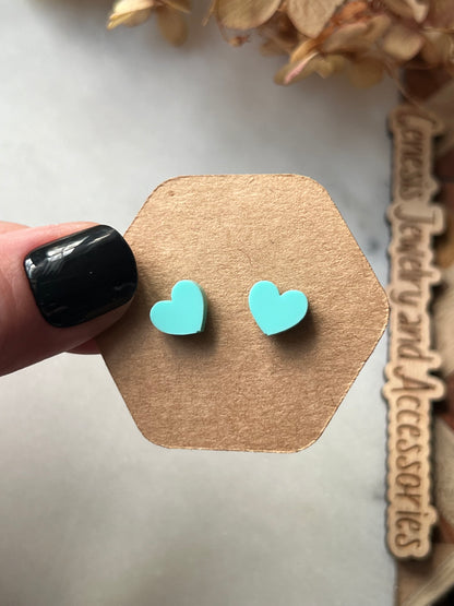 Tiny Heart Studs