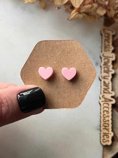 Tiny Heart Studs
