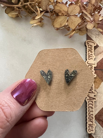 Mini Heart Studs