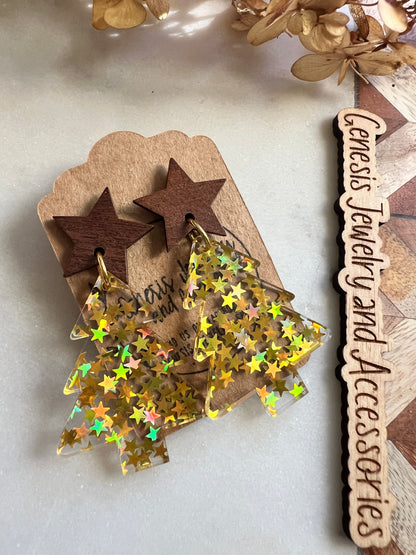 Christmas Trees - Stud Back Dangles