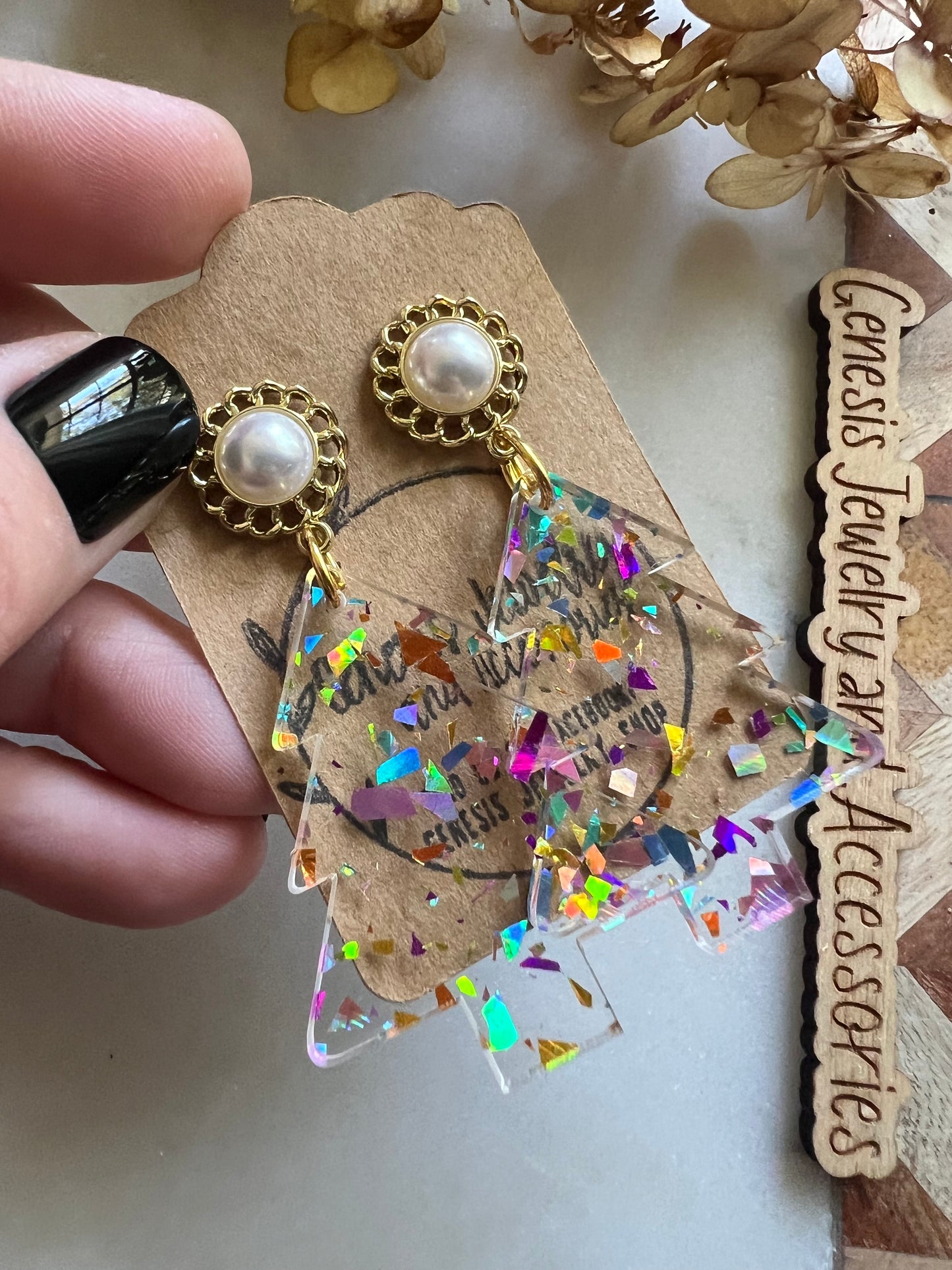 Christmas Trees - Stud Back Dangles