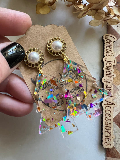 Christmas Trees - Stud Back Dangles