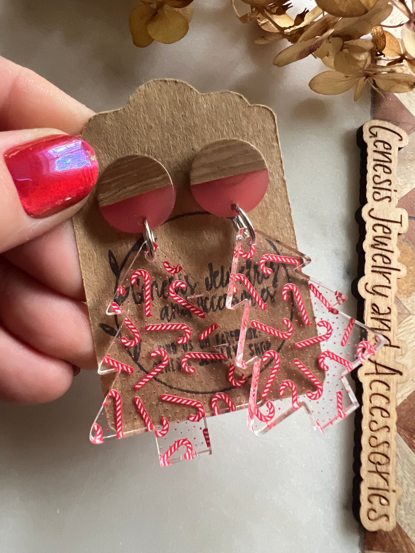 Christmas Trees - Stud Back Dangles