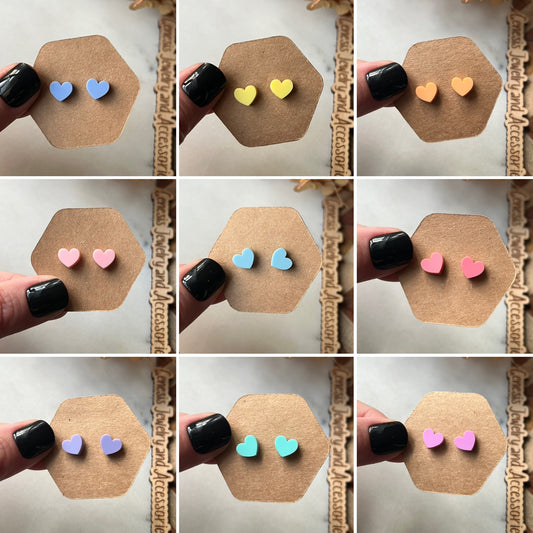 Tiny Heart Studs