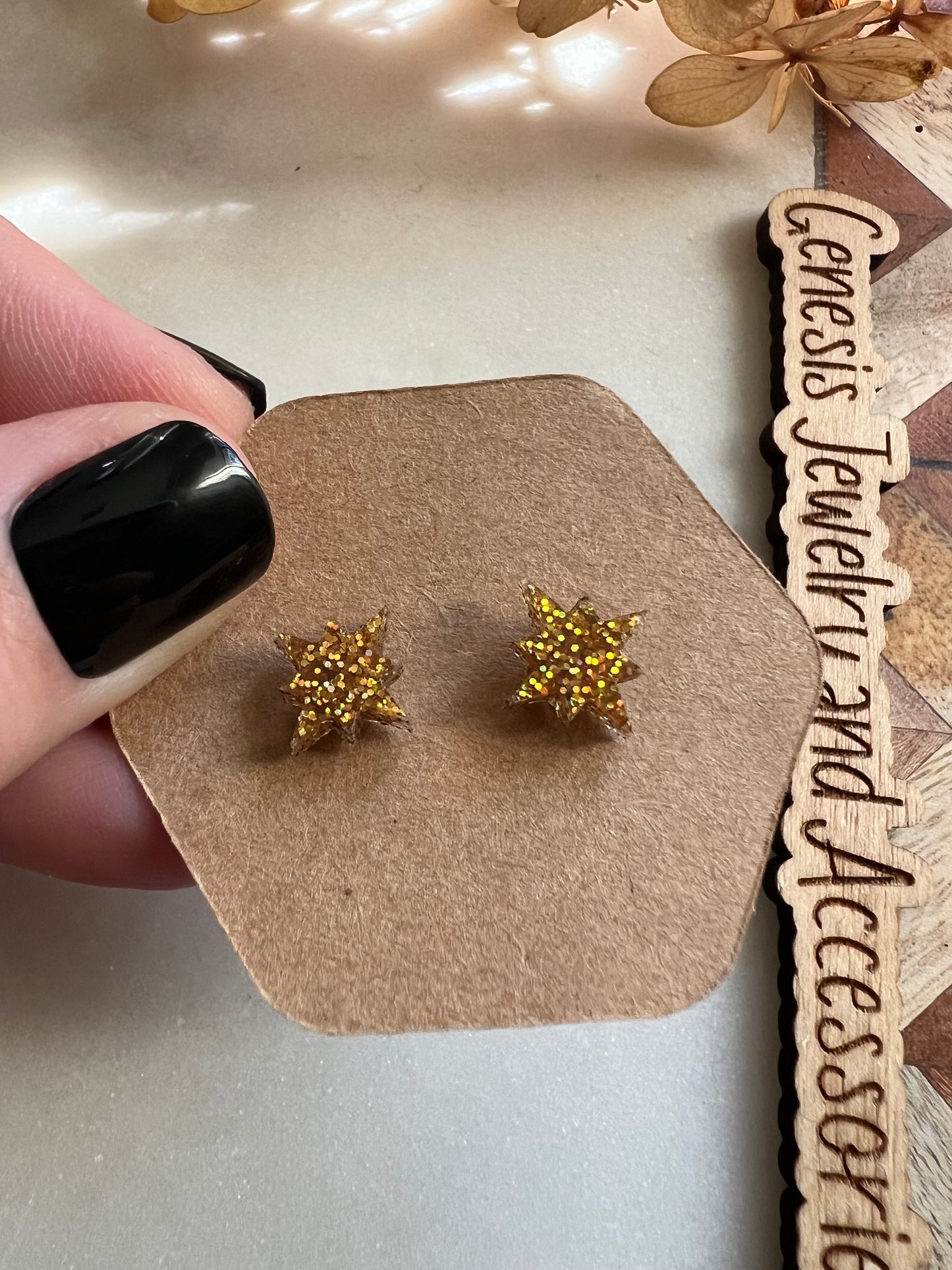 Christmas Acrylic Studs