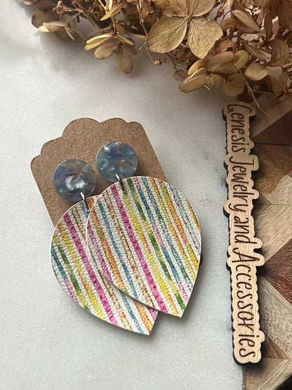 Spring Teardrop - Faux Leather