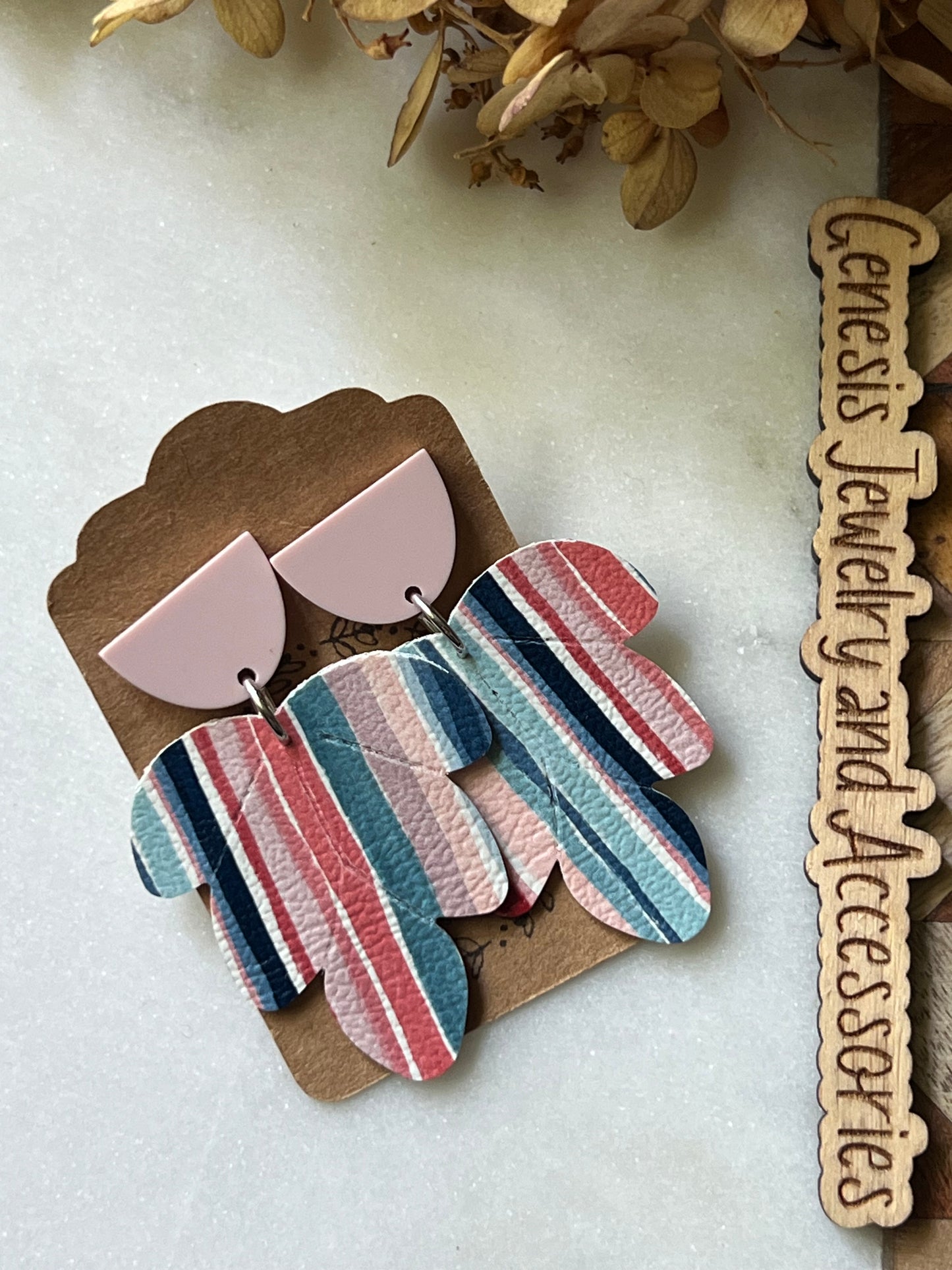 Embossed Leaf - Patriotic