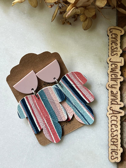 Embossed Leaf - Patriotic