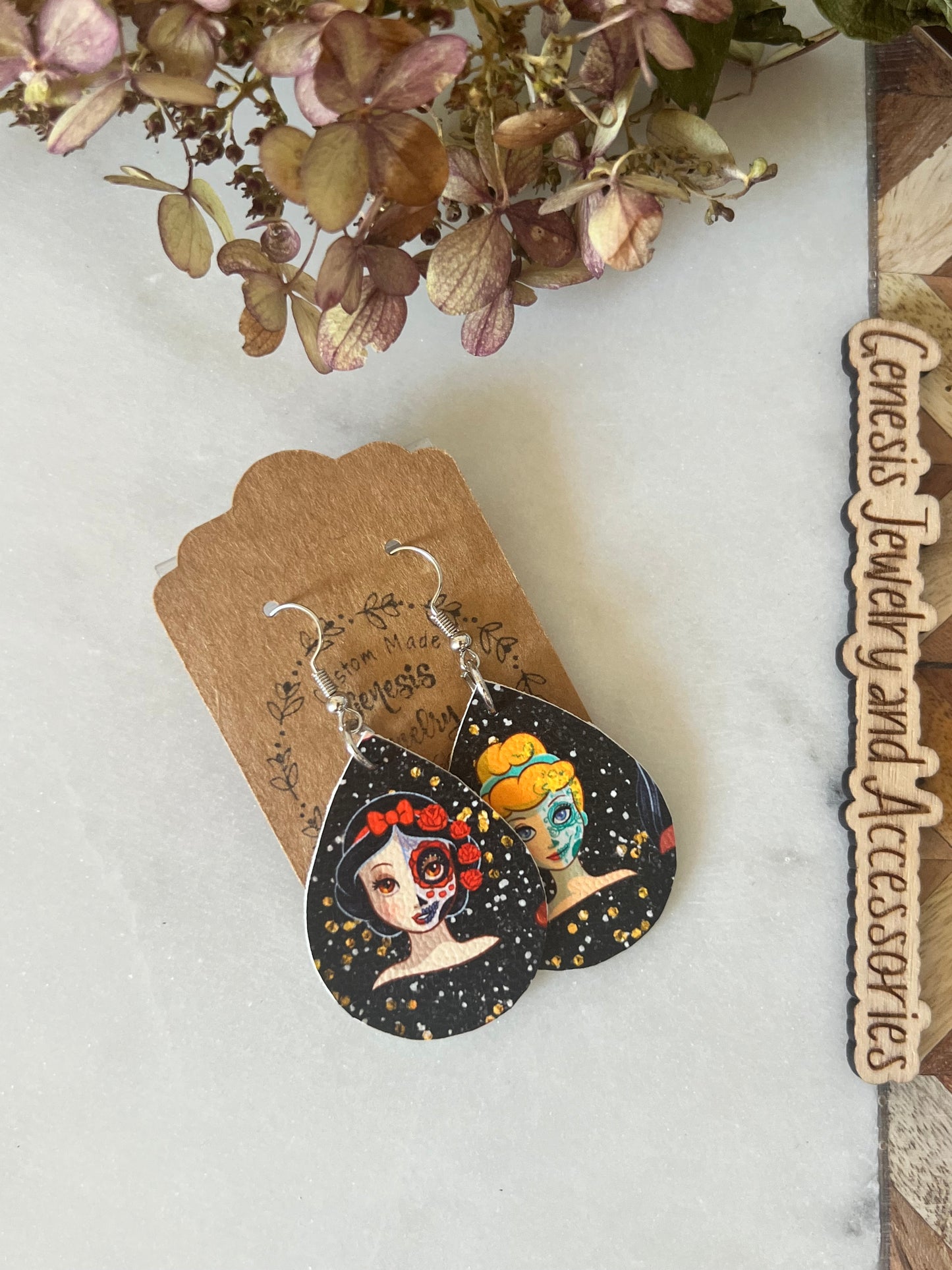 One Layered Halloween Themed Earrings