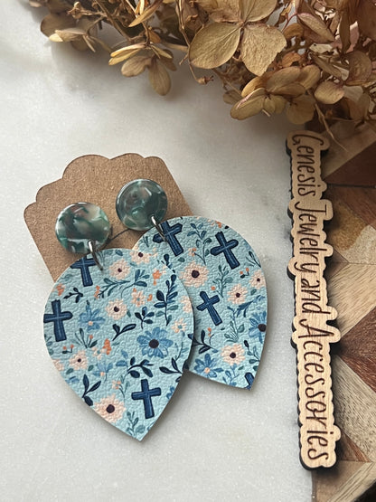 Spring Teardrop - Faux Leather