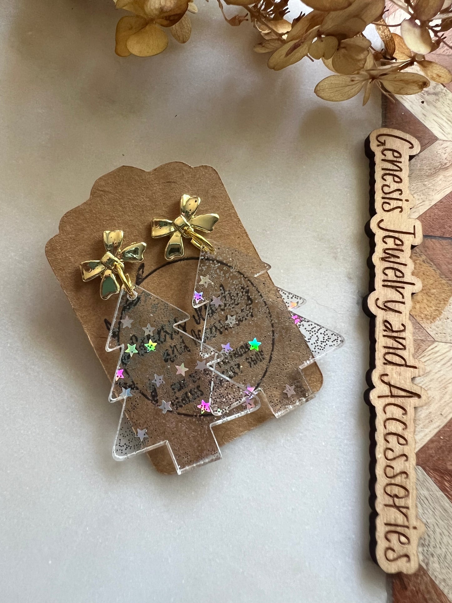 Christmas Trees - Stud Back Dangles