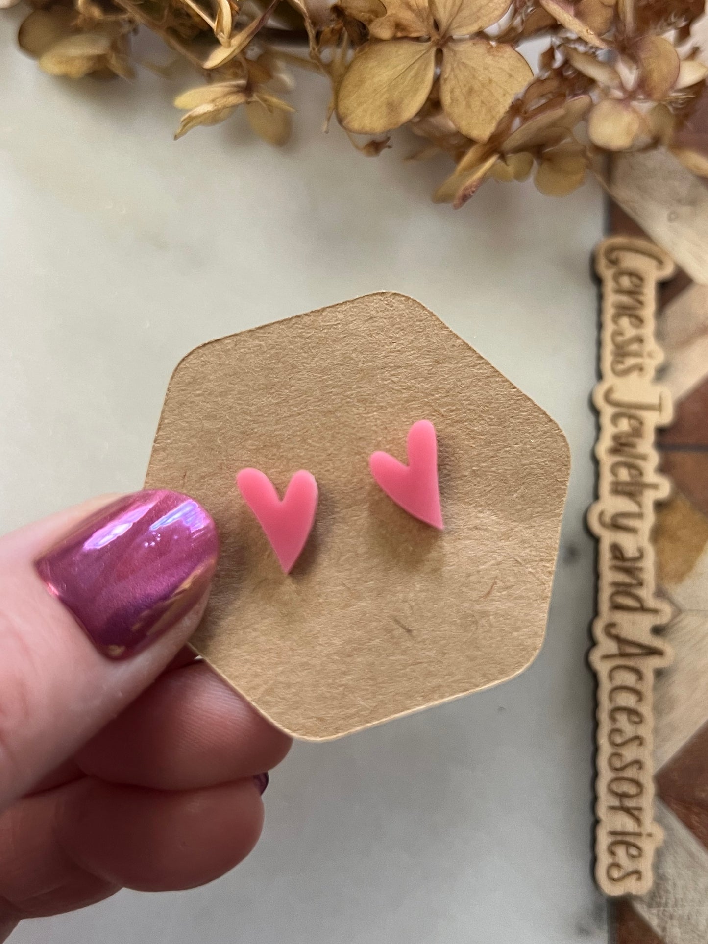 Mini Heart Studs