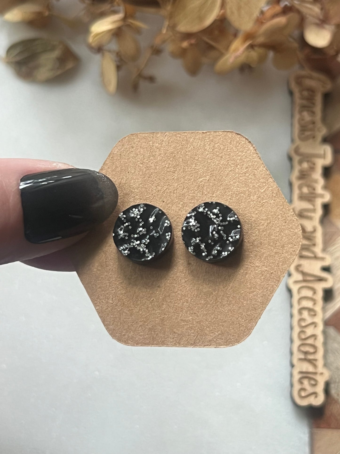 Black + White Studs